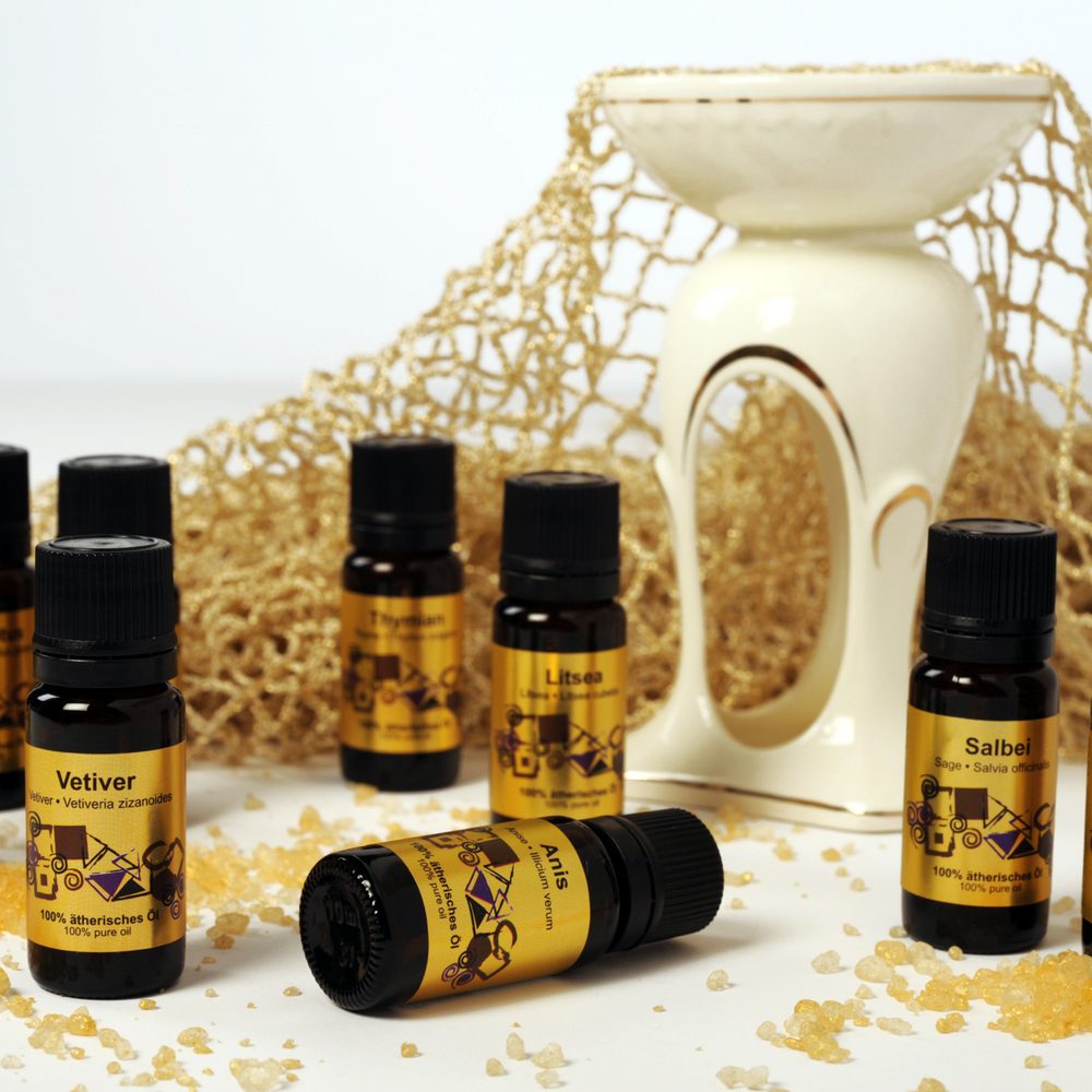 Éterické oleje STYX s aroma lampou